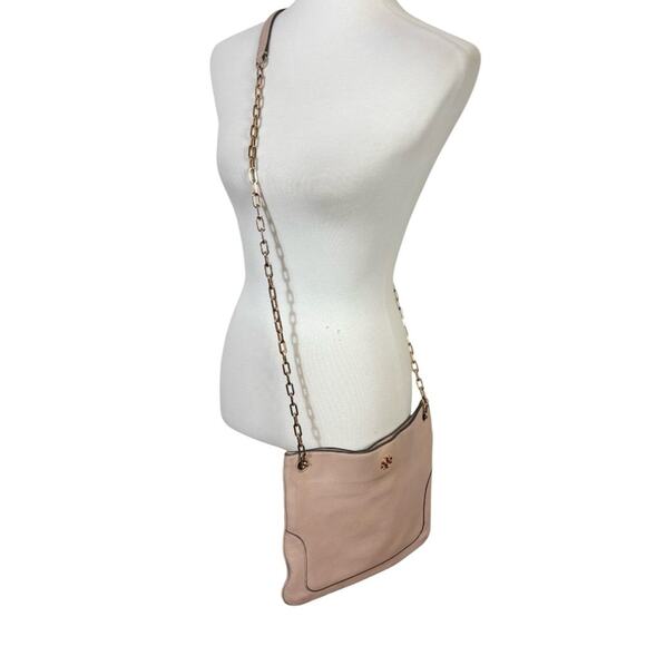 Tory Burch Pink / Beige Chain Strap Marsden Swingpack Crossbody Handbag - Picture 10 of 10
